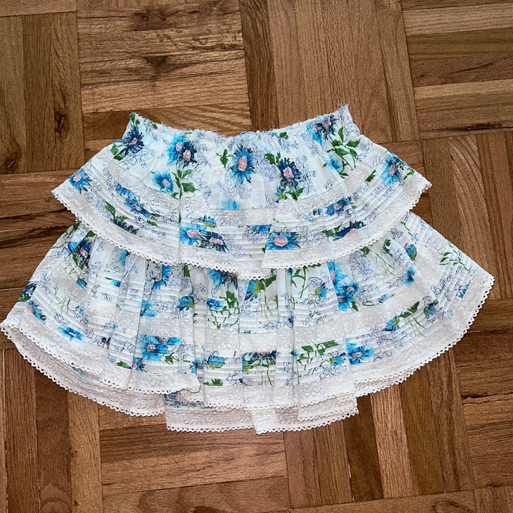 LoveShackFancy ruffle mini skirt